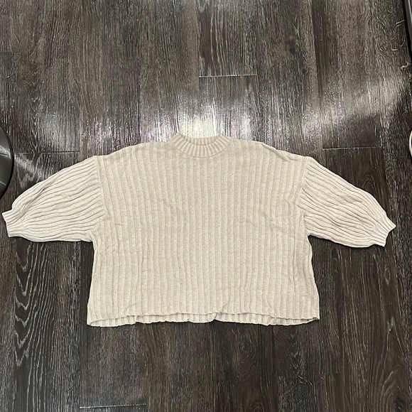 Oatmeal Mock Neck Sweater - Picture 1 of 4